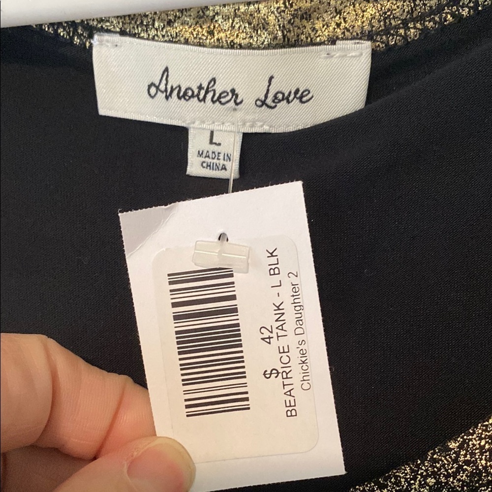 Another Love Black and Brown Sleeveless Tank Top - Picture 2 of 7